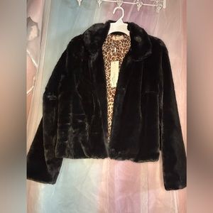 Black Faux Fur Jacket